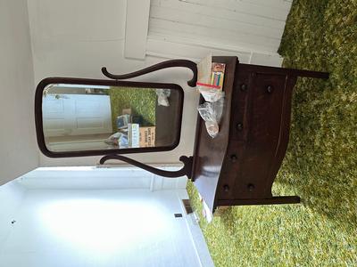 Victorian Oak Dresser/Vanity -- $50 OBO